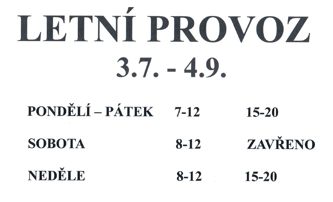 letní provoz